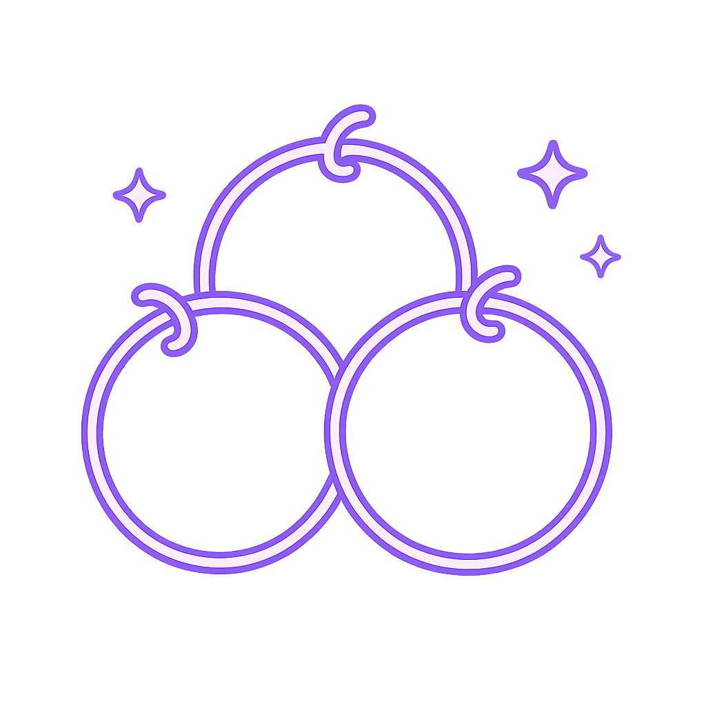 Community Assets icon - neon cartoon illustration